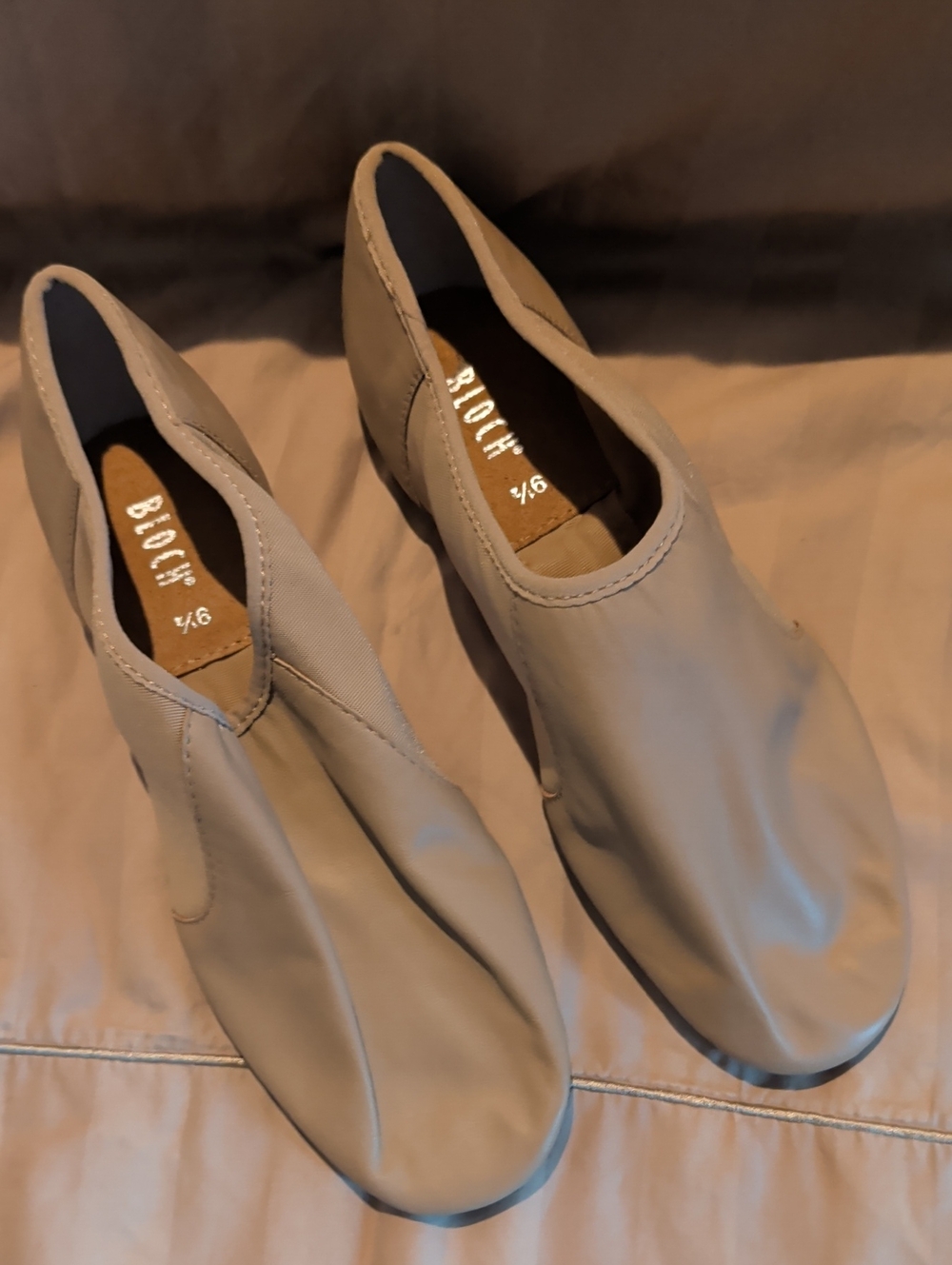 Bloch Women's Ballet-Inspired Slip-On Shoes in Light Taupe